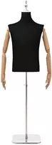 Reguliuojamas manekenas 170-218 cm su baze Vyras PP Juoda