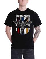 System Of A Down T  Eagle Crest band logo Official mens black Unisex T-Shirt S