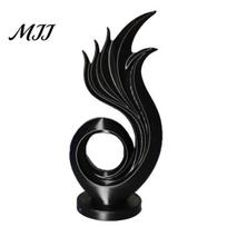 Palm Sized Sculpture 3D Printed Abstract Flame Swirl Sculpture, Modern Flowing Curve Art Statue, Matte High-end Interior Decor Anti-Dust Desktop juoda