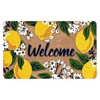 Lemon Print Indoor Entrance Rug Absorbent & Non-Slip Bathroom Floor Mat Soft & Comfortable Housewarming Gift for Bedroom Decor citrina