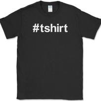 Hashtag T-Shirt Funny Social Media Humor Novelty Text Tee XXL