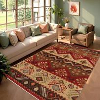 Bohemian Kilim Style Area Rug Collection Non Slip Wear Resistant Soft Washable Entryway Floor Mat for Living Room Bedroom Decor 40X60cm