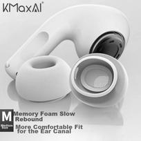 Compatible AirPods Pro 2/1 Memory Foam Ear Tips, Replaceable, Apple True Wireless Earphone In-Ear Earbuds (Medium Size, 2 Pieces), Gray
