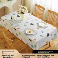 Ali Tablecloth, Waterproof, Heat-Resistant, Oil-Proof, Luxurious Feel, Coffee Table Mat, PVC Table Mat, Rectangular, Fairy Tale Forest Design, 1.4*1.8