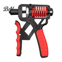 Adjustable Resistance Hand Gripper Grip Strengthener with Counter, 5-165kg Strength Exerciser Forearm Trainer Exerciser, Rehabilitation Training A raudona