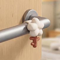Tulip Door Knob Cover Anti-Collision Flower-Shaped Bumpers Door Handle Gloves  Kitchen balta
