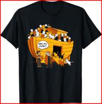 Noahs Ark Cats Breeds Religious Christian Cat Lover Bible black T-Shirt S-5XL XXXXL
