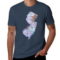 New Jersey Roadmap Tshirt Gym Wear Breathable Short Sleeve Tee S