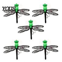 Bionic Dragonfly Lures 5Pcs 7.5cm/6.2g Fishing Lure with Hooks, Topwater Floating Hooks Bait, Realistic Insect for Bass Trout Set 5pcs