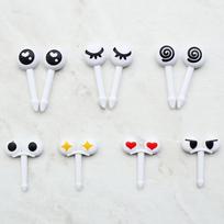 10Pcs/Set Skewers Cute Eyes Lunch Bento Box Food Fruit Picks Fork Sticks 10pcs