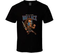 Braveheart William Wallace Scottish Hero Retro Movie Caricature Unisex T-Shirt L black
