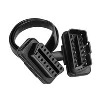 Universal 16Pin OBD2 Extension Cord For Car Diagnostic Tool In Professional Workshops Male to Female Extension Line Cord black
