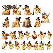 Desktop Ghost Decoration Halloween Advent Calendar 2026, 24 Days Patchwork Countdown with Miniature Figurines Luminous Figures, Collectible Gifts for A