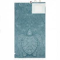 2-in-1 Convertible Beach Towel Bag with Turtle Pattern - Lightweight and Portable one size mėlyna