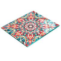 Tempered Multifunctional Decorative Glass Board Kaleidoscope 60X52 Cm