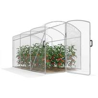 Tunnel Greenhouse, Walk-In, Transparent Film, Galvanized Steel Frame, 3 x 2 x 2m 300 x 200 x 195 cm
