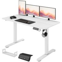 Standing Desk Height-Adjustable Computer Desk, 140 cm x 70 cm x 116 cm, White 140 x 70 x 116 cm balta