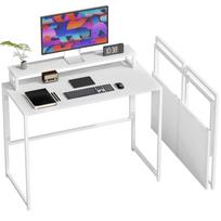 Folding Desk Computer Desk with Monitor Stand for Study, 100 x 48 x 87.5 cm 100 x 48 x 87.5 cm balta