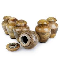 Mango Wood Keepsake Urns Set Mango Wood Keepsake Urns Set