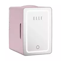 „ELLE Home“ ESDAFX08PUEU 8 l mini šaldytuvas su LED makiažo veidrodėliu, violetinis