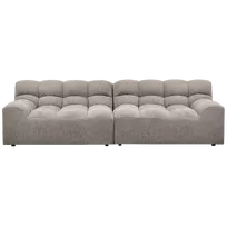 Trivietė sofa Allure, 79 x 280 x 86 cm, austas audinys, molio melanžas