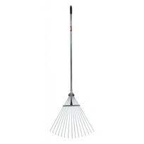 Lapų grėblys vėduoklinis AWTools AW00092, su kotu, 1150 - 1510 mm, sidabro sp.