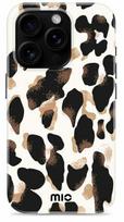 Telefono dėklas Mio Leopard Magsafe Apple iPhone 16 Pro, balta sp./juoda sp./ruda sp.