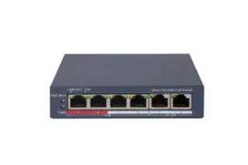 Valdomas jungiklis Hikvision DS-3E1106P-EI 4 prievadai Fast Ethernet PoE