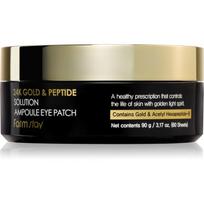 Farmstay 24K Gold & Peptide Solution paakių kaukė 60 vnt.