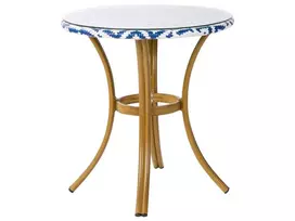 Bistro staliukas RIFREDDO 70 cm, grūdintas stiklas, mėlynas