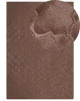 Dirbtinio kailio kilimas GHARO rudas 160 x 230 cm