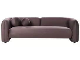 Trivietė sofa LEIREN, veliūrinė, tamsiai ruda