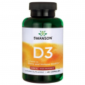 Swanson Vitaminas D3 1000 IU 250 kaps.