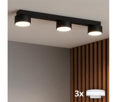 Brilagi - LED taškinis šviestuvas MONO 3xGX53/30W/230V juoda