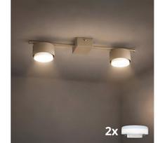 Brilagi - LED taškinis šviestuvas MONO 2xGX53/30W/230V, smėlinės spalvos