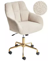 Sukamoji kėdė PALMDALE Boucle smėlio spalvos