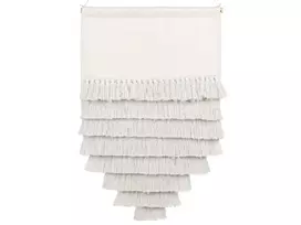 Sieninis makrame THUL medvilninis 107 cm baltas