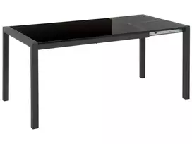 Išskleidžiamas valgomojo stalas GRANADA Juodas 120/160 cm 80 cm