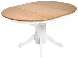 Išskleidžiamas valgomojo stalas AKRON šviesus uosis 106/150 cm 106 cm medis