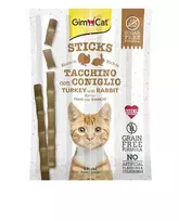 GimCat Sticks skanėstai katėms su kalakutiena ir triušiena, 4 vnt