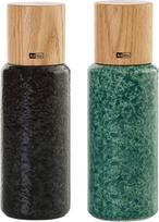 AdHoc Druskos ir pipirų malūnėliai Yara juodos ir žalios spalvos 2 vnt.