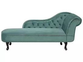 Dešininė šezlongo sofa NIMES, veliūrinis, mėtų spalvos