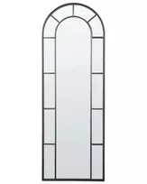 Sieninis veidrodis CROSSES 60 cm 170 cm metalinis juodas
