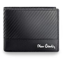 Vyriška odinė piniginė Pierre Cardin YS607, juoda, su RFID apsauga