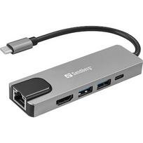 Sandberg SANDBERG USB-C 5in1 Travel Dock Saver 336-99
