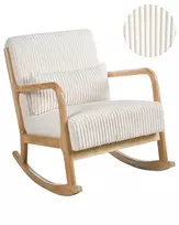 Supamoji kėdė SORSELE, velvetinė, balta