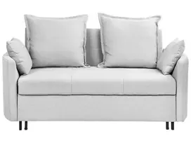 Dvivietė sofa lova HOVIN šviesiai pilka