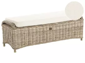 Sodo otomanė SUSUA 140 cm, natūralaus rotango