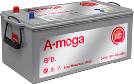 Akumuliatorius A-MEGA EFB SHD, 12 V, 240 Ah, 1400 A, EN