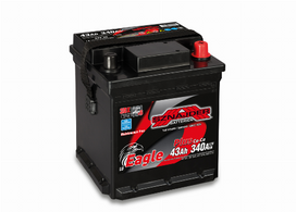 Akumuliatorius SZNAJDER EAGLE CALCIUM PLUS 12 V, 43 Ah, 340 A, EN